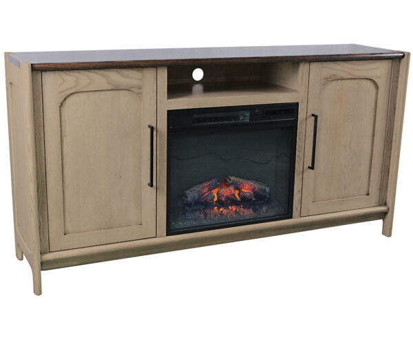 Portland Media Console with Fireplace