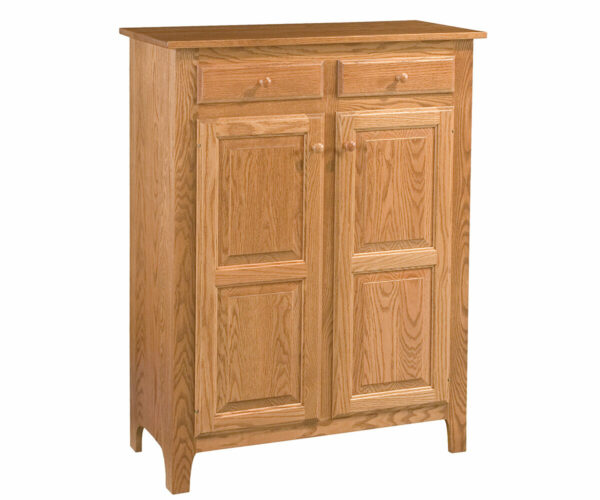 Classic Raised Panel Pie Safe With Drawers