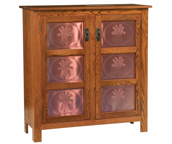 Mission Copper Panel Pie Safe - Three Panel Door