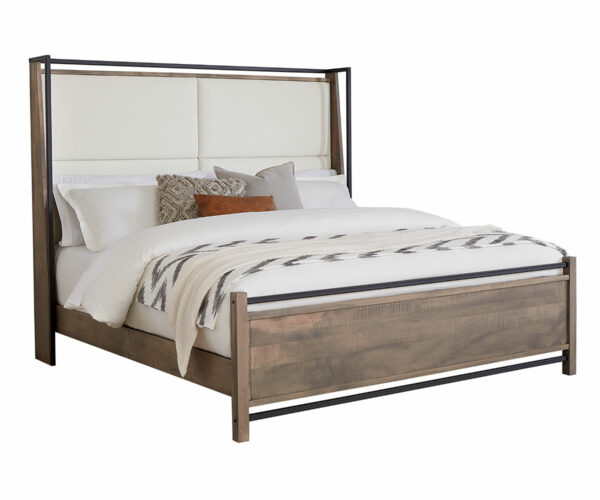 Abshire Bed With Fabric Headboard