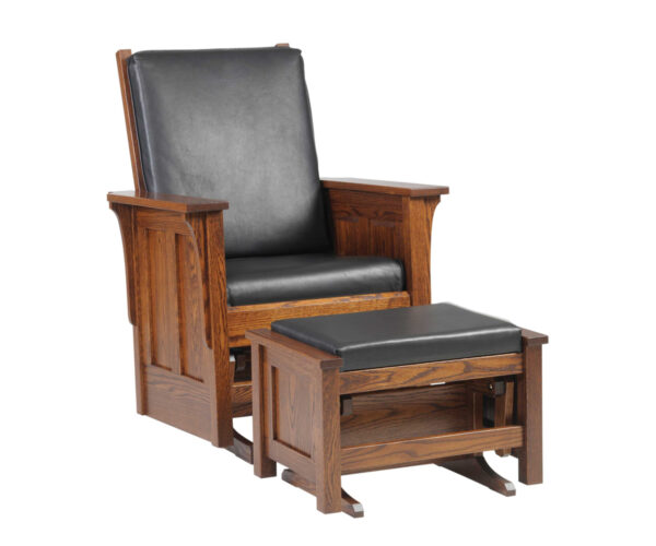Shaker Glider And Ottoman