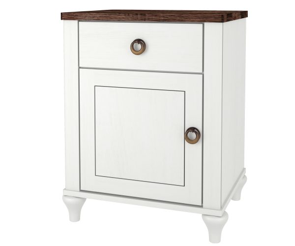 Alcan One Drawer, One Door Nightstand
